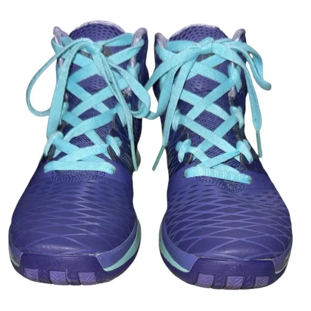 Adidas D‎ Rose Englewood Basketball Shoes – Purple/Turquoise – Men's 6.5